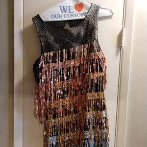 Dolls Kill Sequin Fringe Dress